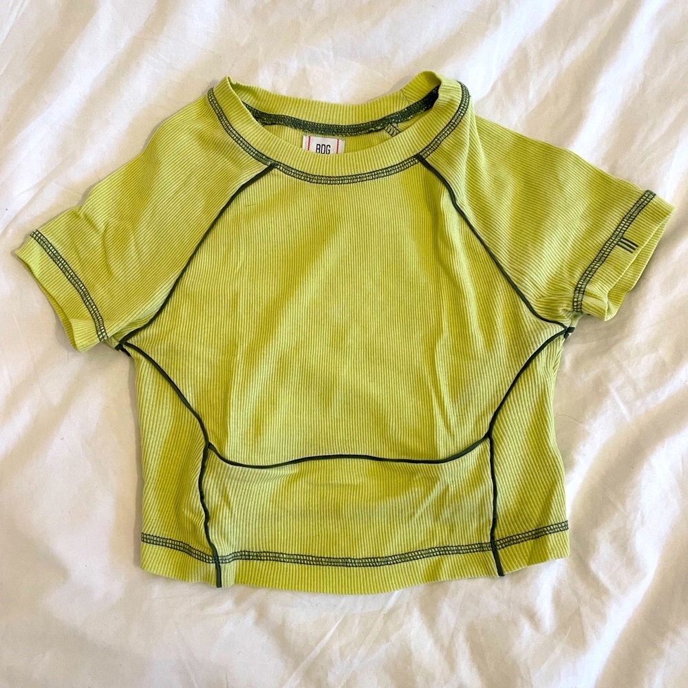 UO BDG Stitched Thermal Crop Top